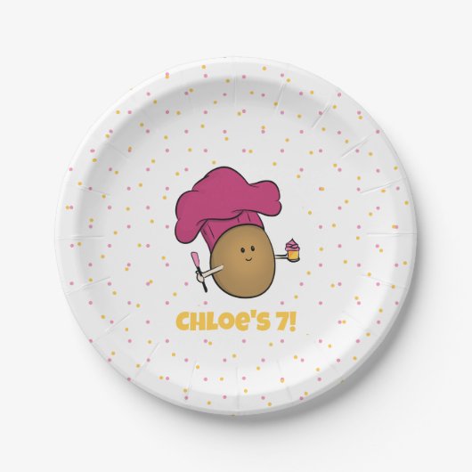 Assiettes En Carton Bake ! Fête du biscuit pour enfants (Devant)