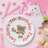 Assiettes En Carton Baking Bear Anniversaire (Fête)