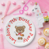 Assiettes En Carton Baking Bear Anniversaire (Fête)