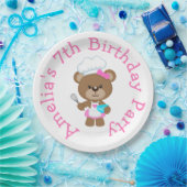 Assiettes En Carton Baking Bear Anniversaire (Fête)