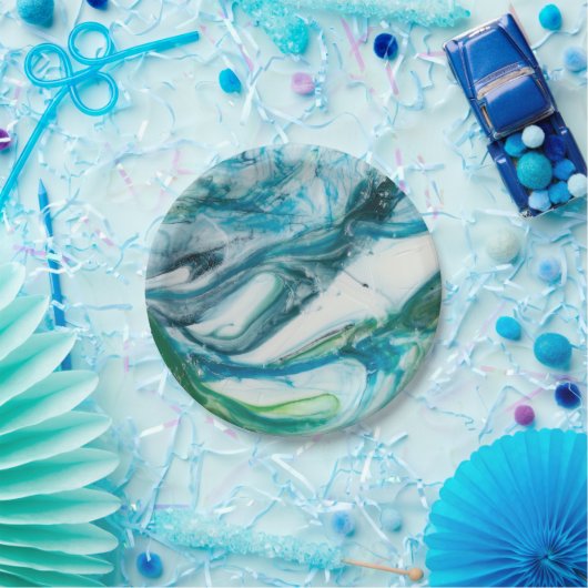 Assiettes En Carton Balayage en marée II (Fête)