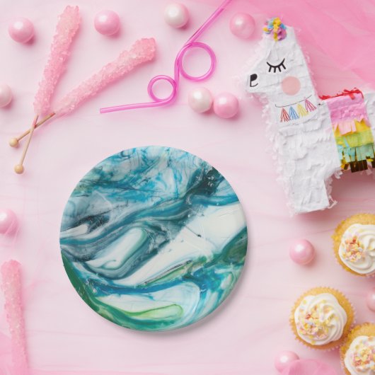 Assiettes En Carton Balayage en marée II (Fête)