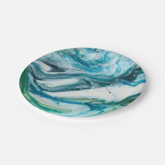 Assiettes En Carton Balayage en marée II (Angle)