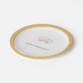 Assiettes En Carton Balcons d'anniversaire personnalisés (Angle)