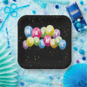 Assiettes En Carton Balcons et Confetti (Fête)