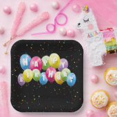 Assiettes En Carton Balcons et Confetti (Fête)