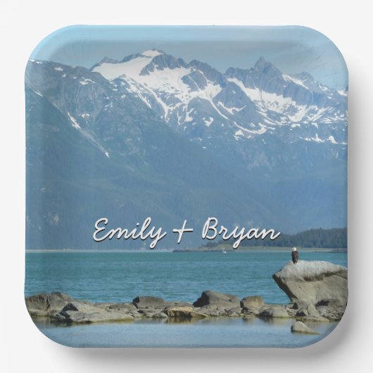 Assiettes En Carton Bald Eagle à Skagway Alaska (Recto)