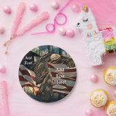 Assiettes En Carton Bald Eagle American Flag Pays Plaques papier (Fête)