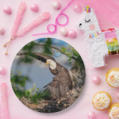 Assiettes En Carton Bald Eagle quittant le nid (Fête)