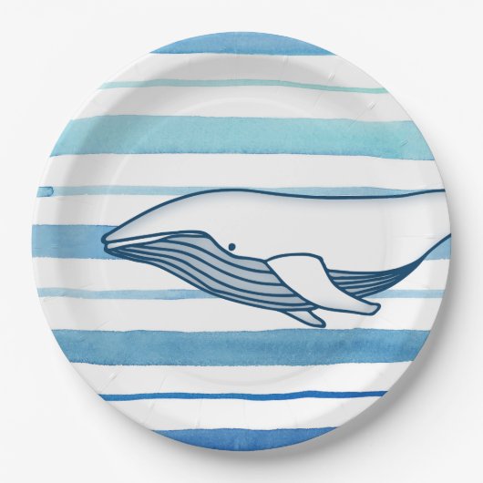 Assiettes En Carton Baleine (Devant)