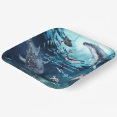 Assiettes En Carton Baleine à bosse | Ocean Birthday Party (Angulaire)