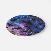 Assiettes En Carton Baleine de requin-requin ombragé sur galaxie incli (Angle)