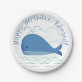Assiettes En Carton Baleine détendue  (Devant)