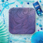 Assiettes En Carton Baleine - Violet (Fête)