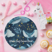 Assiettes En Carton Baleines Surf Vagues cosmiques Design Constellatio (Fête)