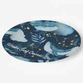 Assiettes En Carton Baleines Surf Vagues cosmiques Design Constellatio (Angle)
