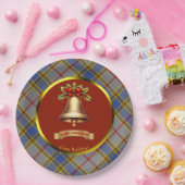Assiettes En Carton Balfour Tartan Noël personnalisé (Fête)