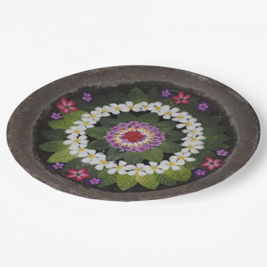 Assiettes En Carton Bali flottant les plaques à papier jetables de (Angle)