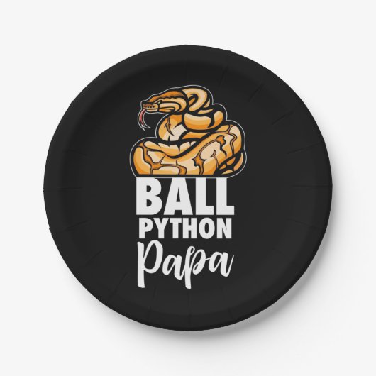 Assiettes En Carton Ball Python Papa (Devant)
