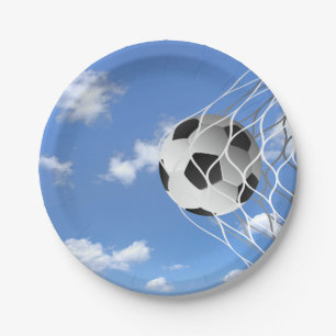 Assiettes En Carton balle de football en net