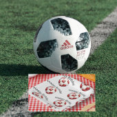 Assiettes En Carton Balle de football rouge Custom Anniversaire