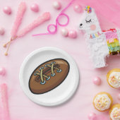 Assiettes En Carton Balle de rugby (Fête)