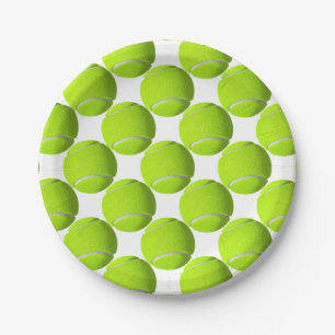 Assiettes En Carton Balle de tennis
