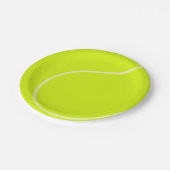 Assiettes En Carton Balle de tennis (Angle)