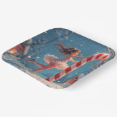 Assiettes En Carton Ballerina Anime Fille et Sucre de canne Noël (Angulaire)