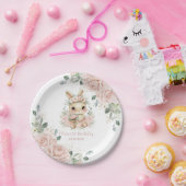 Assiettes En Carton Ballerina Bunny Rabbit Blush 1st 2nd 5th Birthday (Fête)
