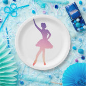 Assiettes En Carton Ballerina de nom personnalisé moderne (Fête)