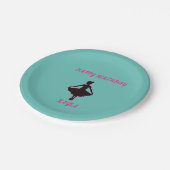 Assiettes En Carton Ballerina Happy Birthday Party Plaque papier (Angle)