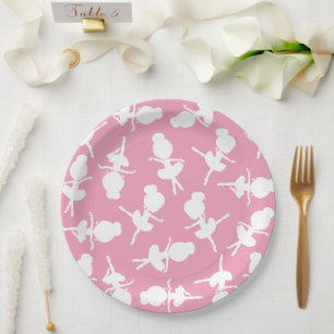 Assiettes En Carton Ballerina Motif, Ballet Girls, Ballet Dance