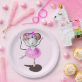 Assiettes En Carton Ballerina Souris Funky Plaques de papier Danseur d (Fête)