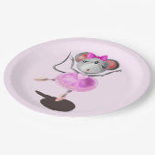 Assiettes En Carton Ballerina Souris Funky Plaques de papier Danseur d (Angle)