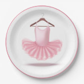 Assiettes En Carton Ballerina Tutu Ballet Rose Girly Elegant Glam (Devant)