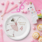 Assiettes En Carton ballerina tutu fête d'anniversaire (Fête)
