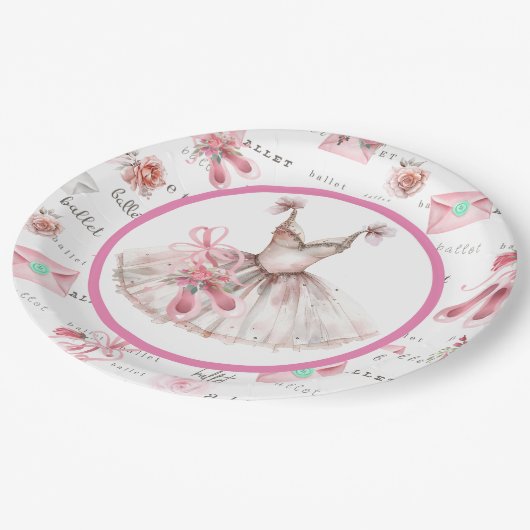 Assiettes En Carton Ballet (Angle)