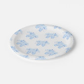 Assiettes En Carton Ballet bleu Anniversaire Pointe Chaussures (Angle)