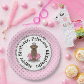 Assiettes En Carton Ballet Princess Chocolat Lab Labrador Retriever (Fête)