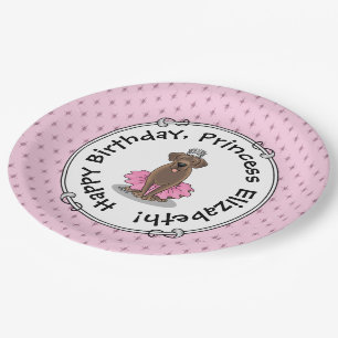 Assiettes En Carton Ballet Princess Chocolat Lab Labrador Retriever