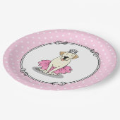 Assiettes En Carton Ballet Princess Yellow Lab Labrador Retriever Chie (Angle)