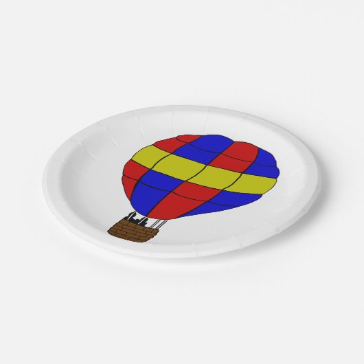 Assiettes En Carton Ballon à air chaud (Angle)