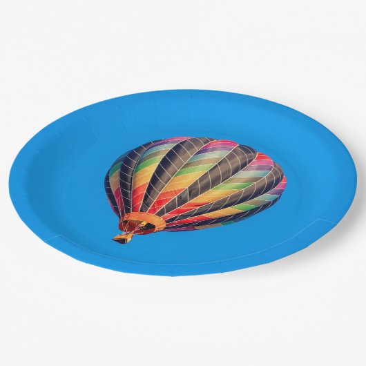 Assiettes En Carton Ballon à air chaud (Angle)