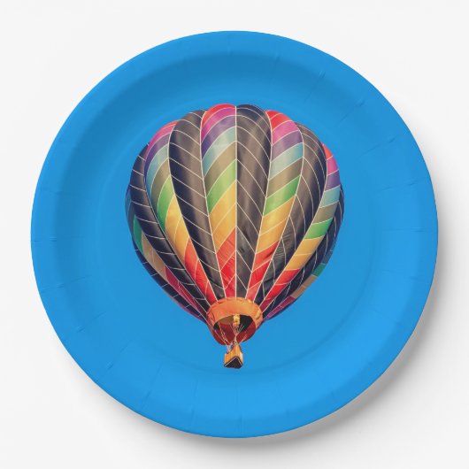 Assiettes En Carton Ballon à air chaud (Devant)