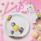 Assiettes En Carton Ballon à air chaud 6 (Fête)