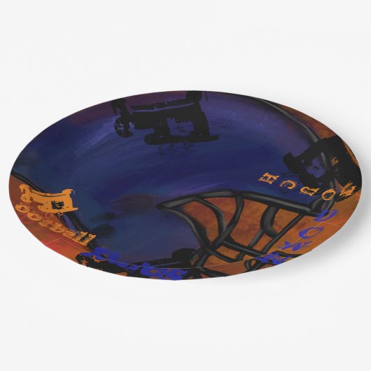 ASSIETTES EN CARTON BALLON DE FOOT AMÉRICAIN (Angle)