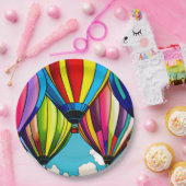 Assiettes En Carton Ballons à air chaud (Fête)