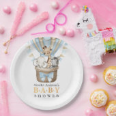 Assiettes En Carton Ballons à air chaud Cute Safari Animaux Baby showe (Fête)