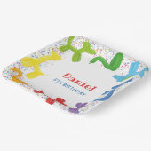 ASSIETTES EN CARTON BALLONS ANIMAUX D'ANNIVERSAIRE (Angulaire)